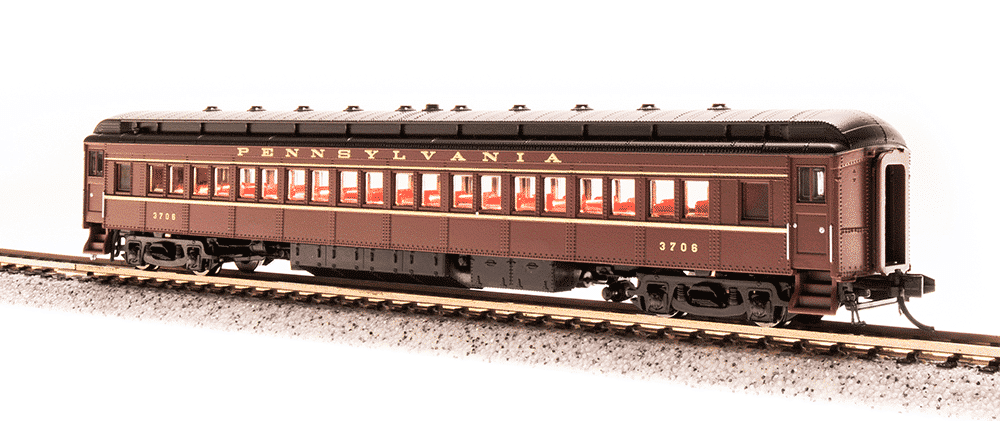 Broadway Limited 3763 N PRR P70 (P70R) AC, Tuscan w/ Gold Lettering Car ...